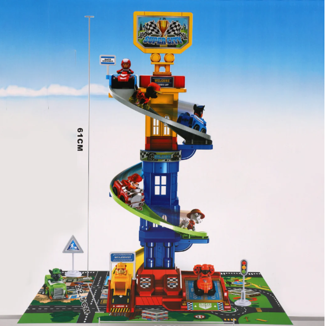 Super City Parking Garage & Ramp Track Toy Set