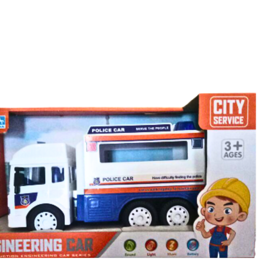 Large Police Car Truck With Sound And Lights 1:16 Scale
