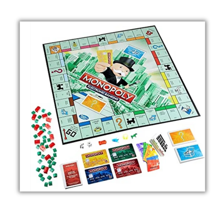 Monopoly with Electronic Banking Unit & 6 Bank Cards - Modern Strategy Game