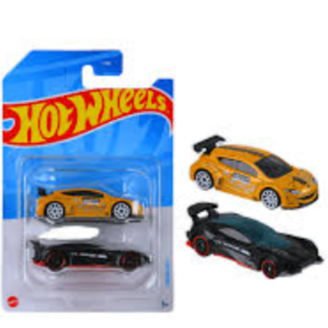 Hot Wheels 2-Pack Die-Cast Racing Cars Toy Set