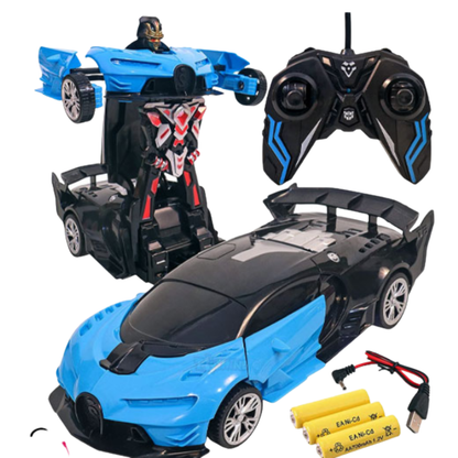 2-in-1 Transforming Robot Car with Remote Control & Rechargeable Battery