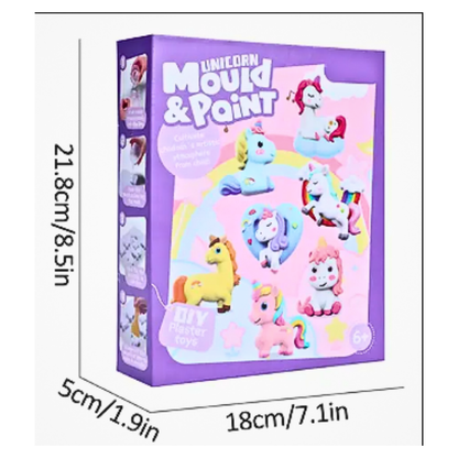 Unicorn Plaster Painting Kit - Creative DIY Craft Activity for Ages 6+