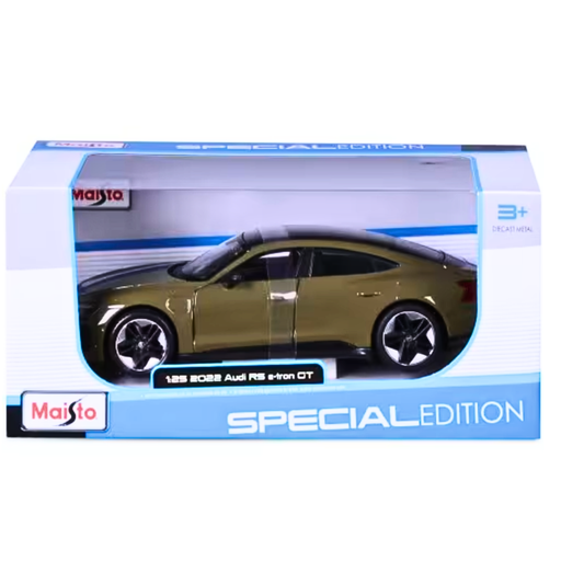Maisto Audi RS e-tron GT 1:25 Scale – Highly Detailed Tactical Green Die-Cast Car