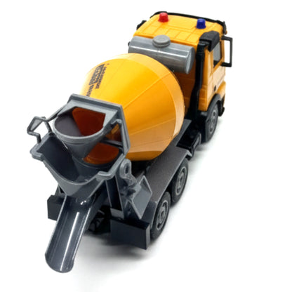 6-Channel Remote Control Cement Mixer Truck - 1:24 Scale Construction Vehicle with Rotating Drum, Lights, and Sound