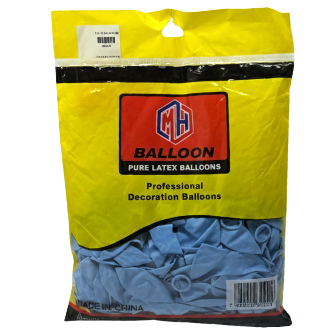 100 Pcs MH Professional Latex Balloons (100 Count) – Premium Quality Decorator Balloons for Weddings, Birthdays, and Events – Made in China