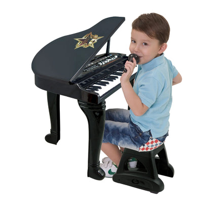 Winfun Symphonic Grand Piano Set with Microphone and Stool – Interactive Musical Toy for Toddlers
