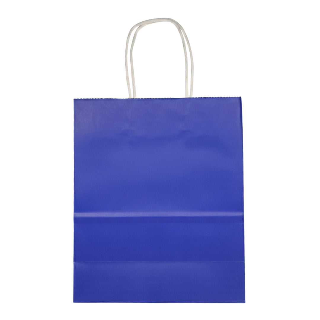 Vibrant Royal Blue Kraft Paper Gift Bags with Twisted Handles