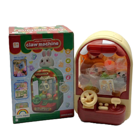 Little Angels Mini Claw Machine Toy for Kids – Electronic Arcade Game with Lights & Music, Includes Small Plushies & Capsules – Fun Interactive Prize Dispenser Gift