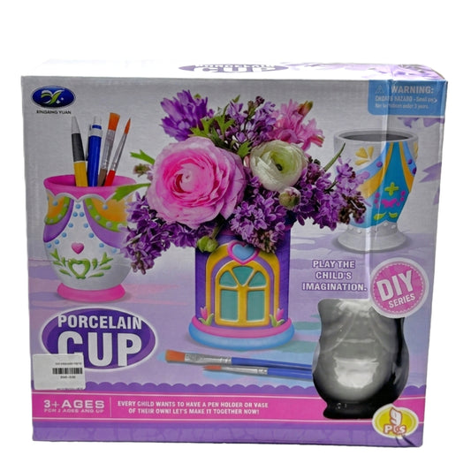 DIY Porcelain Cup Painting Kit – Creative Arts & Crafts for Kids