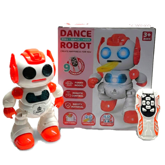 Interactive Remote Control Dancing Robot Toy with Lights & Music