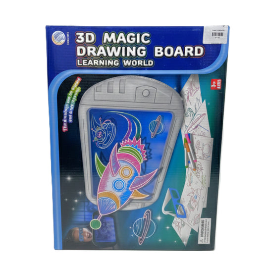 3D Magic Drawing Board with LED Lights & 3D Glasses – Creative Glow Pad for Kids