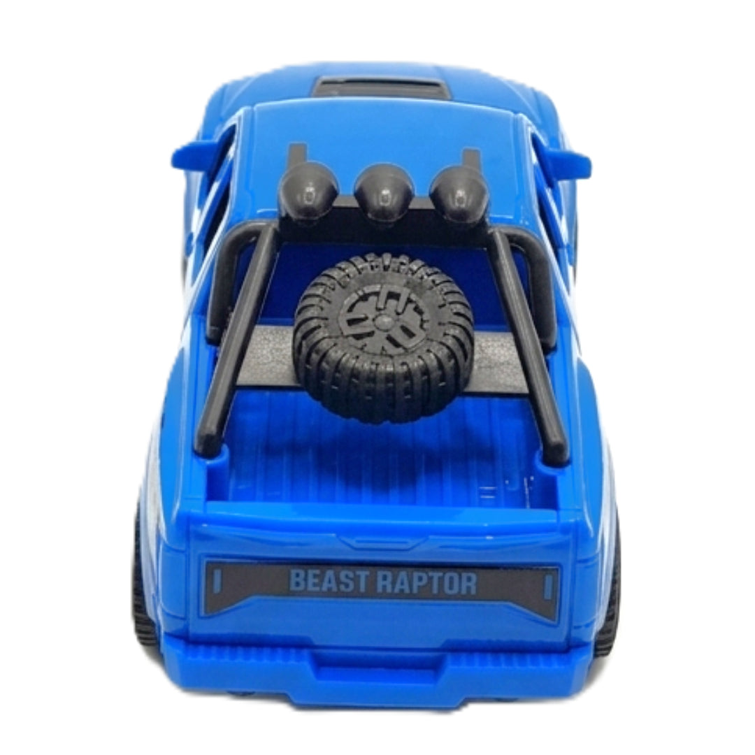 1:20 Scale High-Speed RC Pickup Truck - Beast Raptor Edition | Full-Function Remote Control Off-Road Toy Car with Working Lights - Blue