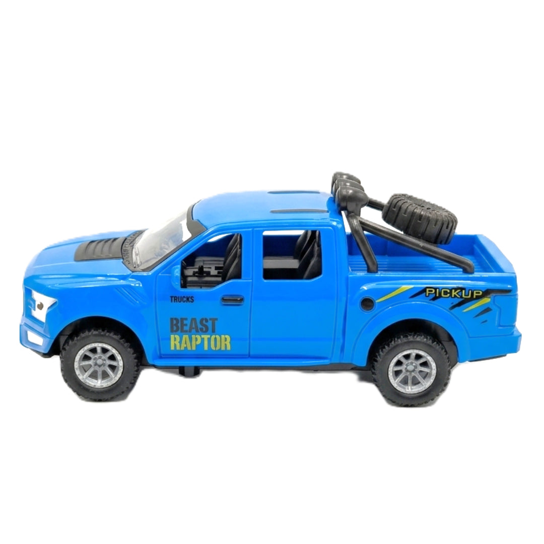 1:20 Scale High-Speed RC Pickup Truck - Beast Raptor Edition | Full-Function Remote Control Off-Road Toy Car with Working Lights - Blue