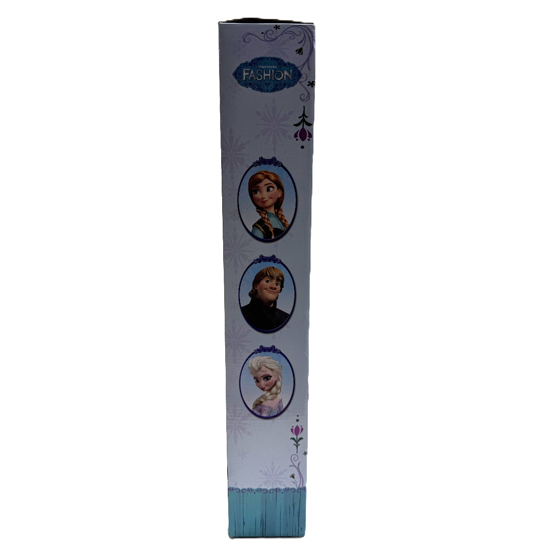 2-Piece Ice Princess Fashion Doll Set – Anna & Elsa Inspired 11-inch Dolls with Blue Sparkle Gowns and Accessories