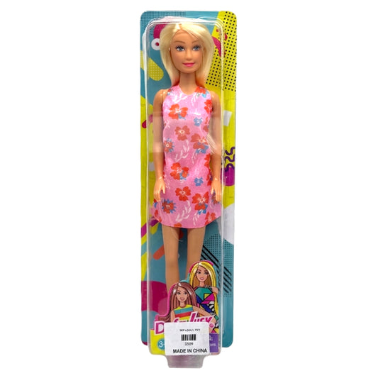 Defa Lucy 11.5-inch Fashion Doll in Pink Floral Summer Dress – Blonde Posable Toy Doll for Girls Ages 3+