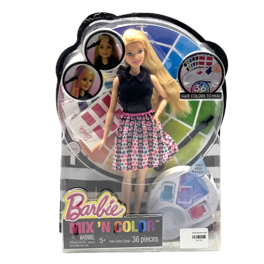 Barbie Mix 'N Color Doll & Hair Styling Kit - 36 Customizable Hair Colors