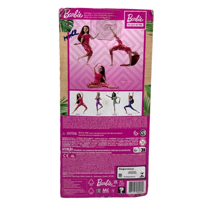 Barbie Made to Move Doll – Redhead Yoga Doll with 22 Articulated Joints & Pink Tie-Dye Athleisure Outfit