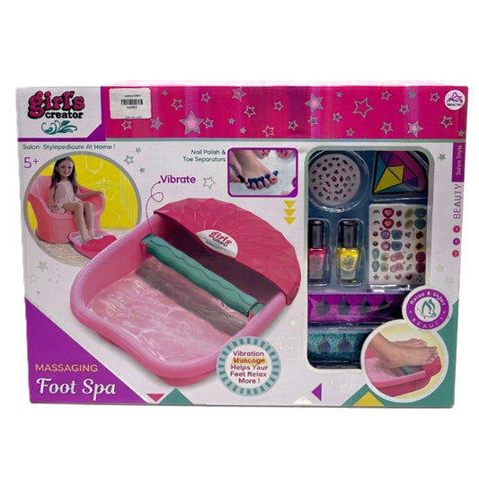 Girl's Creator Massaging Foot Spa & Nail Salon Kit for Kids