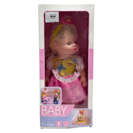 Interactive Musical Baby Doll with Sparkle Dress - Ages 3+