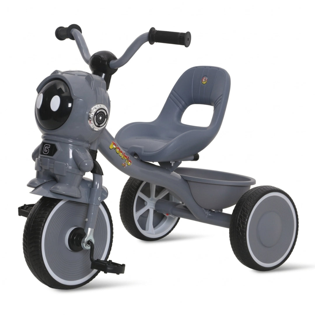 Kids Robot-Themed 3-Wheel Tricycle – Interactive Toddler Trike with St ...