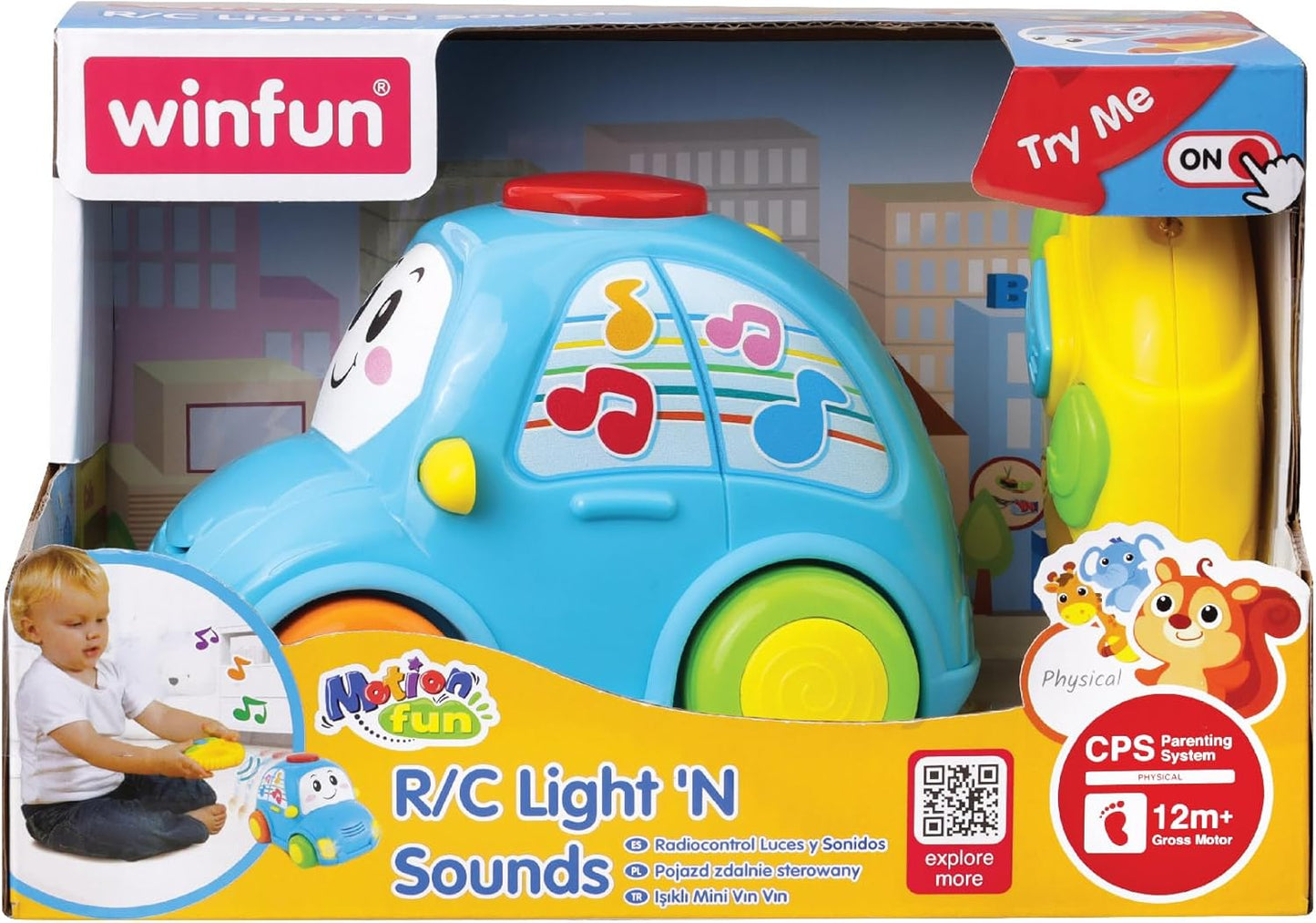 WinFun R/C Light 'N Sounds Car & Train | Remote Control Toys | 12M+
