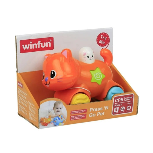 Winfun Press N Go Pet Infant Toy | Sounds & Lights (6M+)