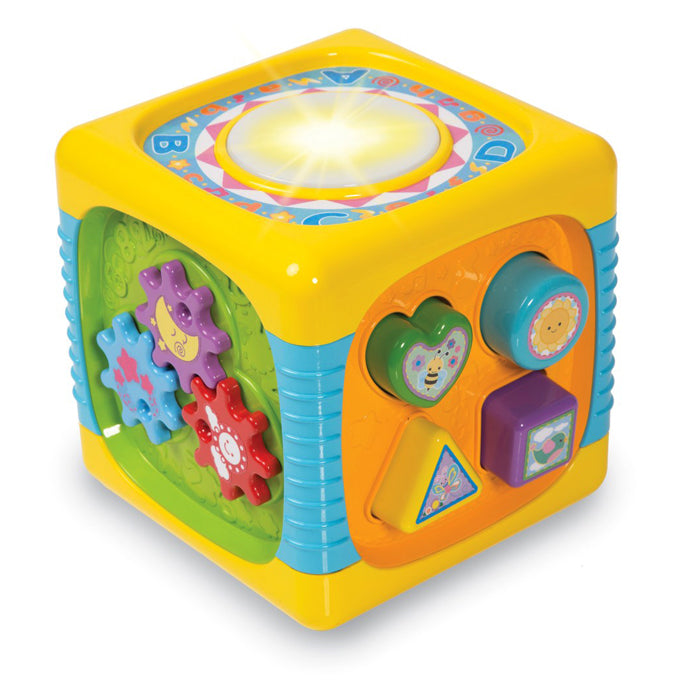 WinFun Music Fun Activity Cube | Piano & Shape Sorter Toy | 8M+