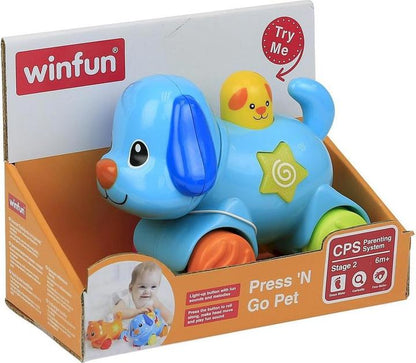 Winfun Press N Go Pet Infant Toy | Sounds & Lights (6M+)