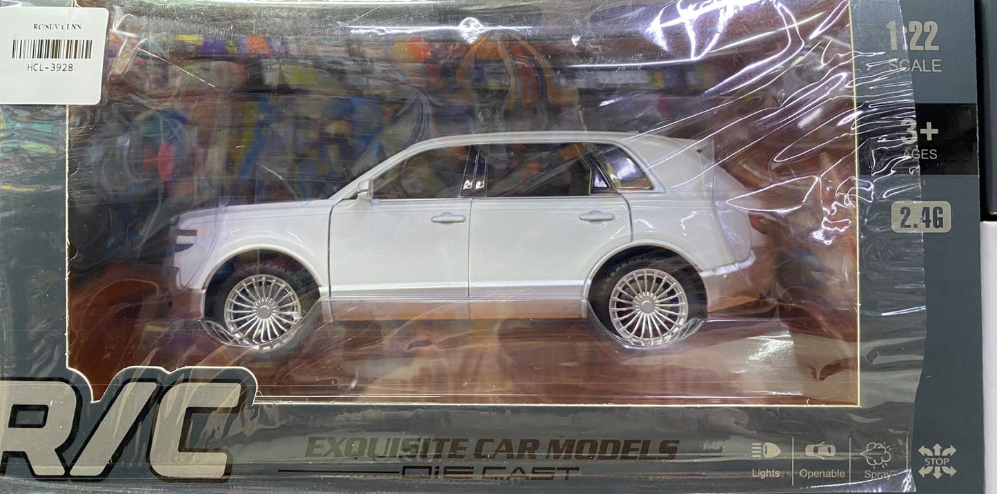 Exquisite 1:22 Scale Remote Control Luxury SUV – 2.4G Diecast-Style Premium RC Toy Car Model with Working Lights, Metallic Trim, and Openable Details for Kids & Collectors (Ages 3+)