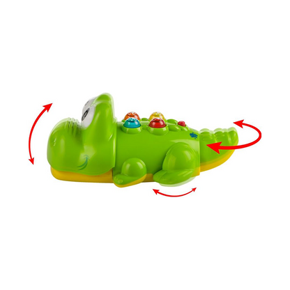 WinFun Lights 'N Sounds Snappy Croc | Alligator Toy | Melodies & Beads | 18M+