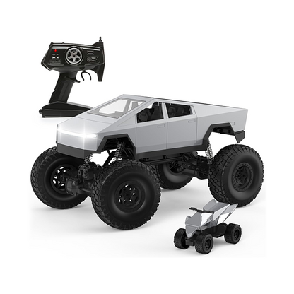 1.24 Scale Alloy Cyber Truck with Bike RC Model: Dual Vehicle Remote Control Fun!