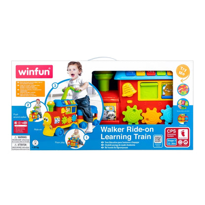 Winfun 3-in-1 Walker Ride-On Learning Train - Interactive Educational Toy for Toddlers