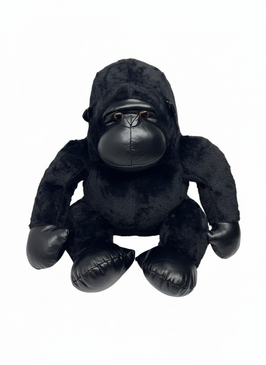 Lifelike 17-Inch Black Gorilla Plush Toy – Soft Stuffed Animal for Kids & Wildlife Fans