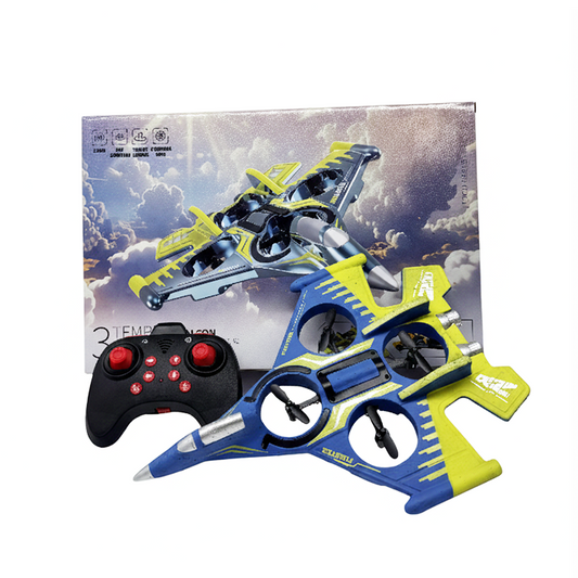High-Speed Falcon Steering RC Jet| Fighter Jet Style Quadcopter Toy with Stunt Flips