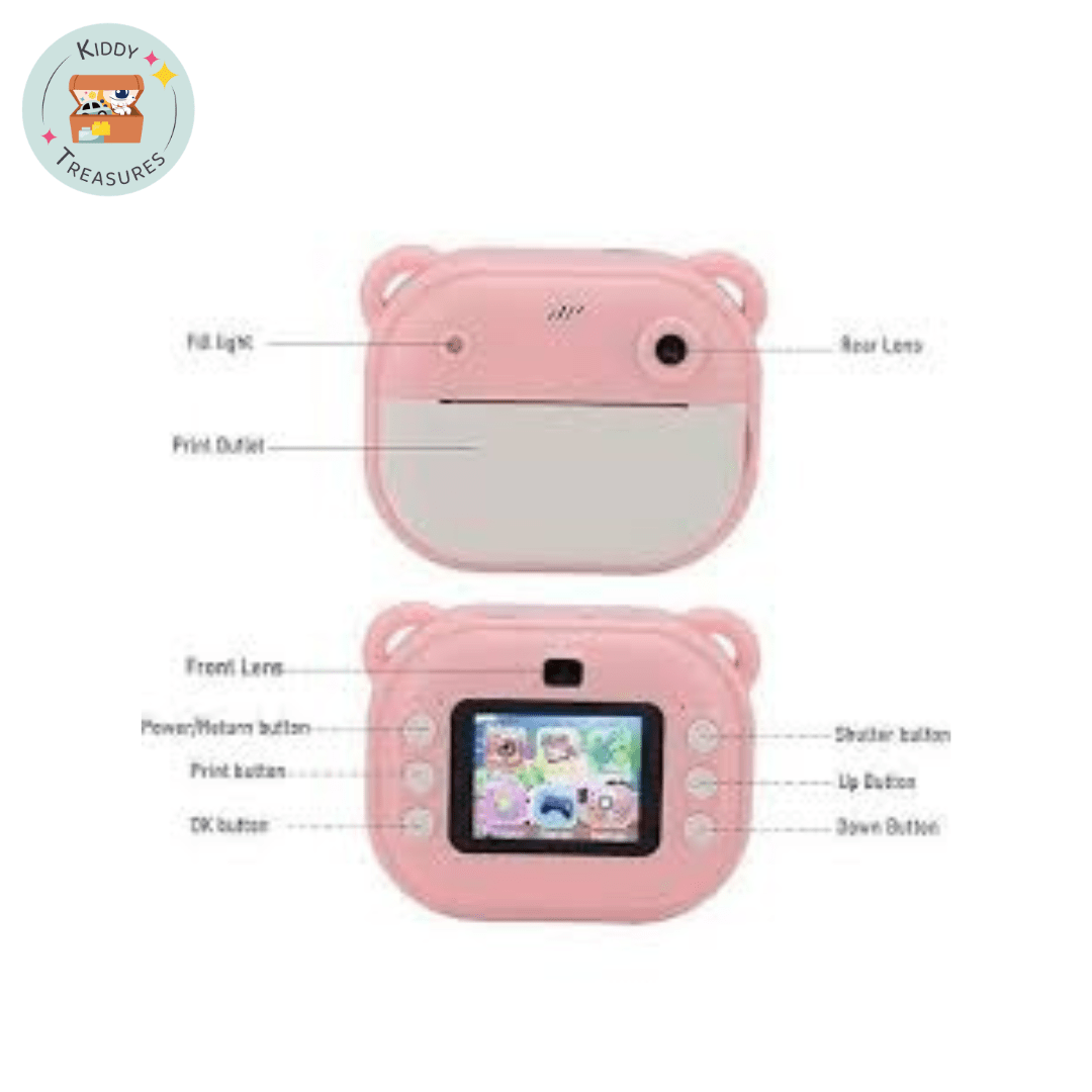 Kids Piggy Design Toy Camera with Carry Pouch (Ages 3+) - Kiddy Treasures