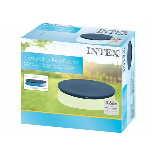 Intex 28022 Krystal Clear Pool Cover for 12ft (366cm) Easy Set Inflatable Pools