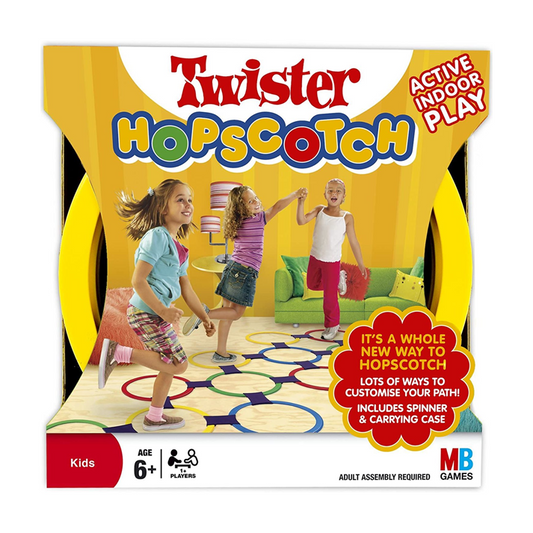 Twister Hopscotch Active Game: Indoor/Outdoor Mat Game for Kids & Family – Combines Twisting Challenges with Classic Hopscotch Fun