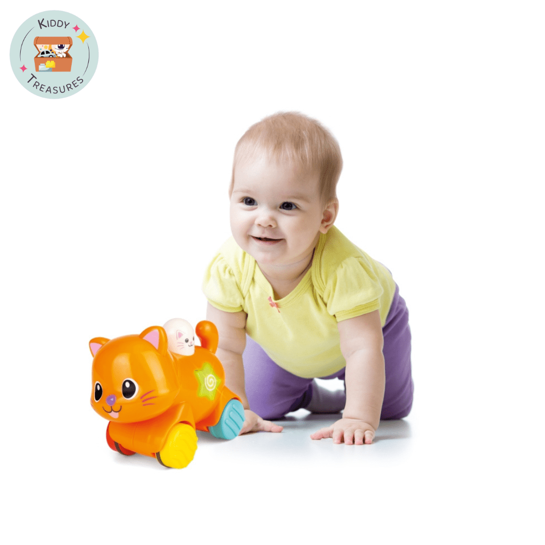 Winfun Press N Go Pet Infant Toy | Sounds & Lights (6M+) - Kiddy Treasures