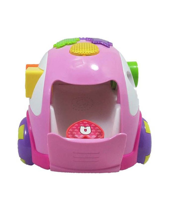 WinFun Rhymes & Sorter Car | Pink Pull-Along Toy | Shapes & Music | 12M+ - Kiddy Treasures