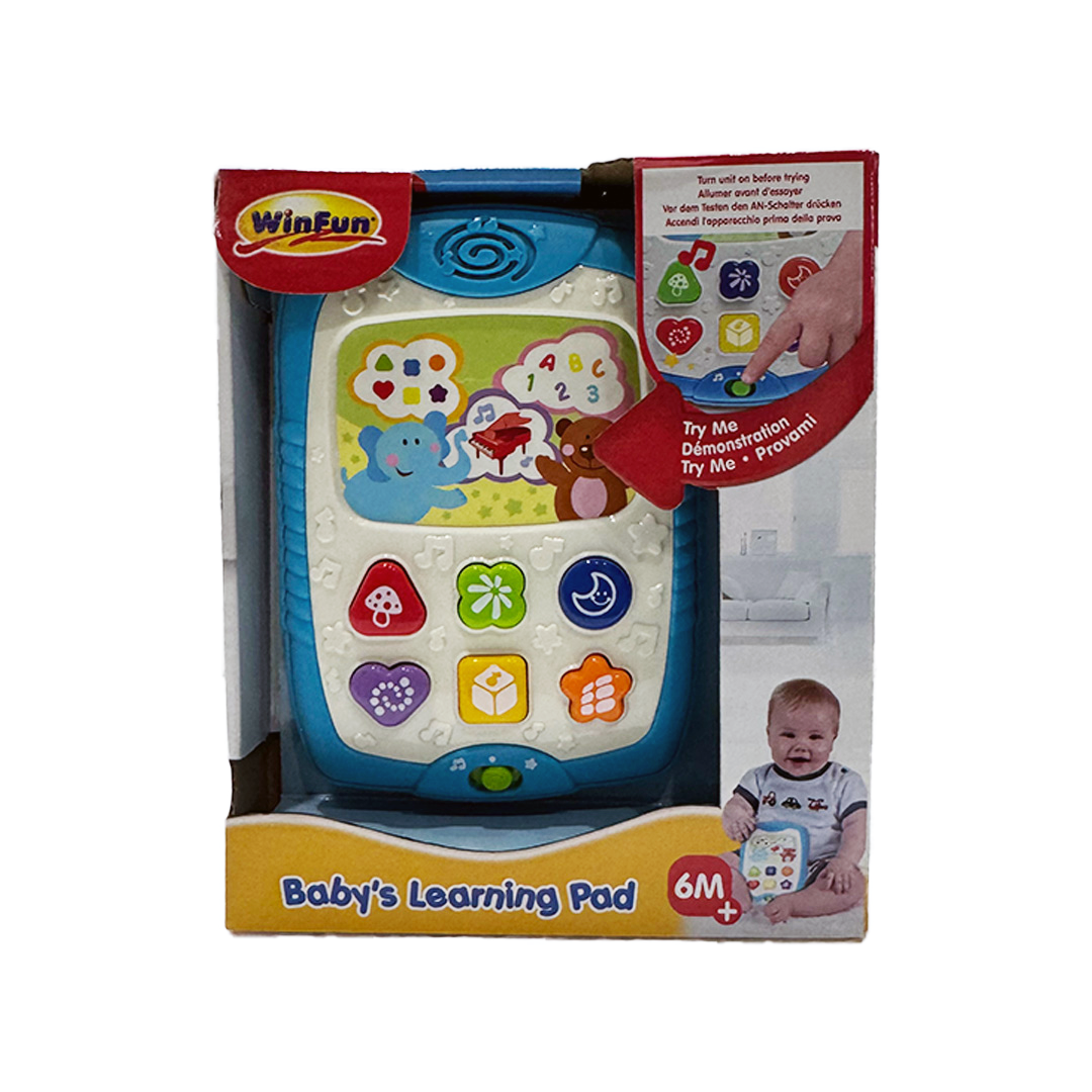 WinFun Baby's Learning Pad with Light-Up Screen – Educational Tablet Toy 6M+